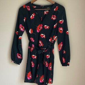 Dalia Floral Long Sleeve Romper Size‎ 4